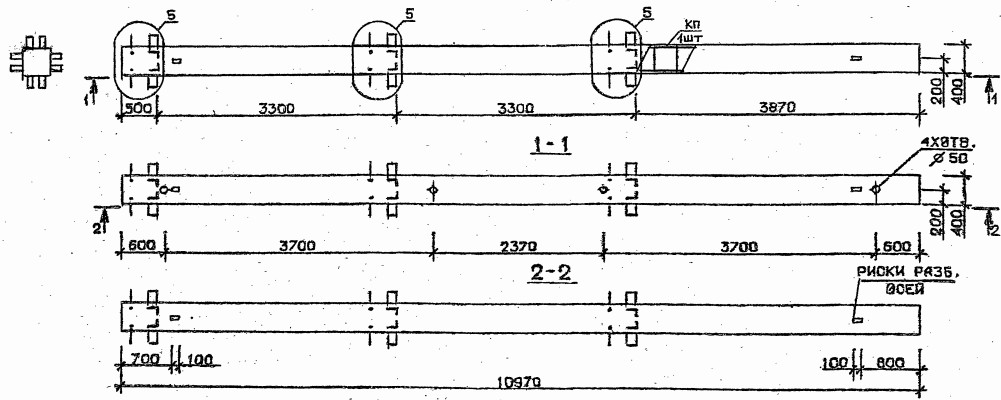 Колонна 2КБ 33.110-7-с Серия 1.020.1-2с/89