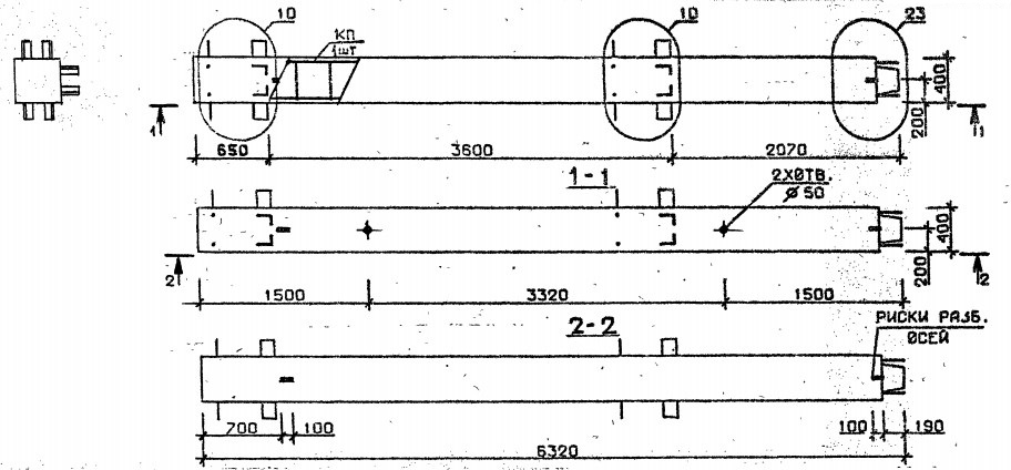 Колонна 3КВ 36.63-11-с Серия 1.020.1-2с/89